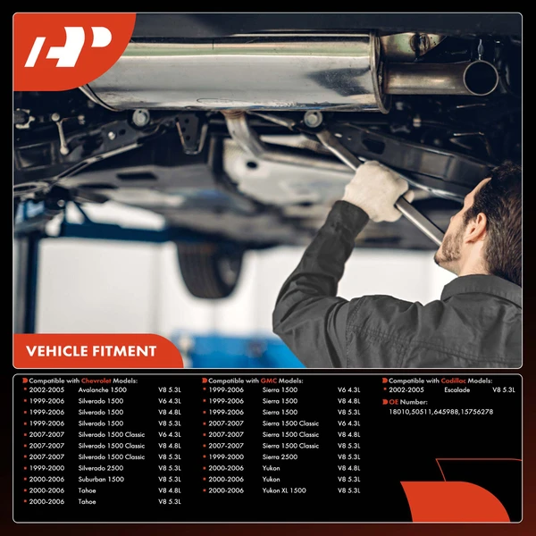 1-PC Catalytic Converter, Front Side, Fit Federal Emissions, A-Premium APCCT045