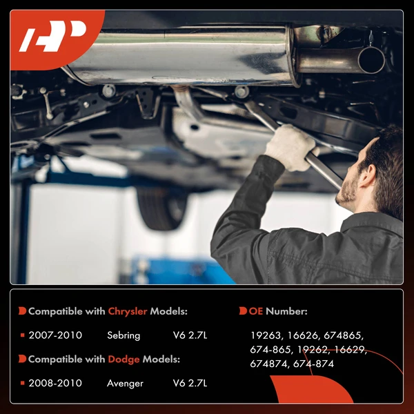 2-PC Catalytic Converter, Front Driver & Passenger, Fit Federal Emissions, A-Premium APCCT223