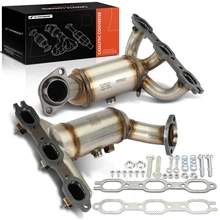 2008-2010 Chrysler Town & Country 2pc Catalytic Converter Driver & Passenger Fit Federal Emissions A-Premium APCCT231