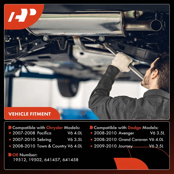 2-PC Catalytic Converter, Driver & Passenger, Fit Federal Emissions, A-Premium APCCT231