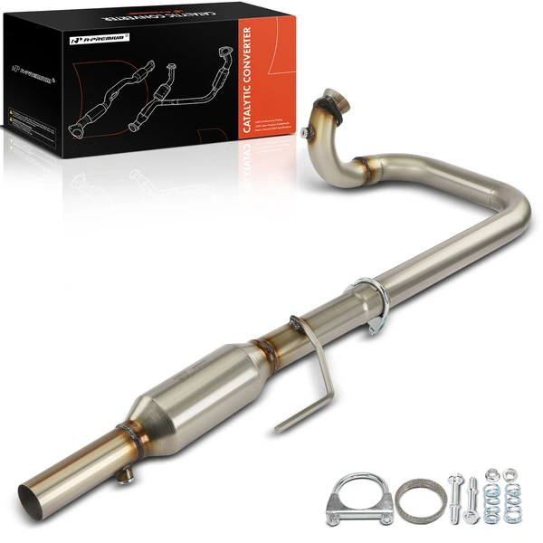 1997-1999 Jeep Wrangler 1-PC Catalytic Converter Center Fit Federal Emissions A-Premium APCCT236