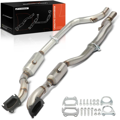 2 Pcs Front Catalytic Converter