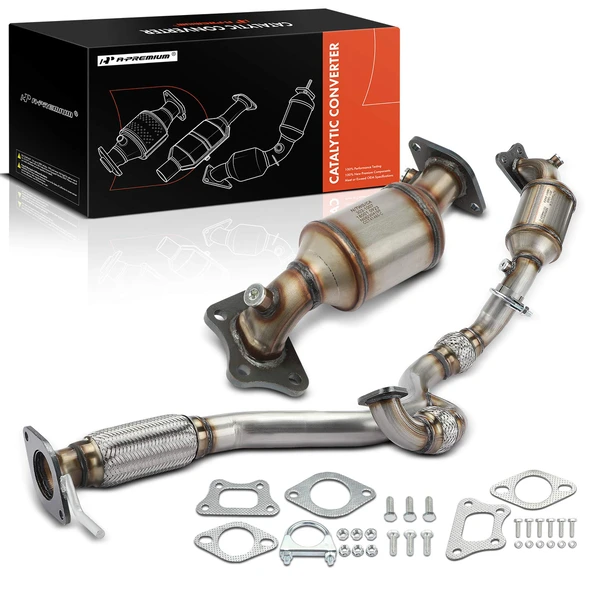 2-PC Catalytic Converter, Front Driver & Passenger, Fit Federal Emissions, A-Premium APCCT362
