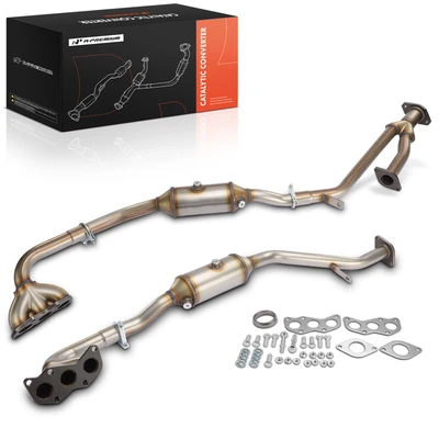 2 Pcs Driver & Passenger Catalytic Converter