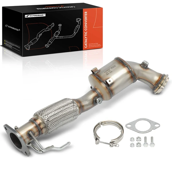 1-PC Catalytic Converter, Front Side, Fit Federal Emissions, A-Premium APCCT512