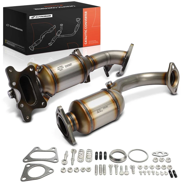 2-PC Catalytic Converter Front & Rear Fit Federal Emissions A-Premium APCCT798
