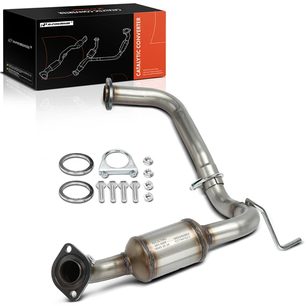 2016-2020 Toyota Tacoma 1-PC Catalytic Converter Rear Left Driver Side Fit Federal Emissions A-Premium APCCT600