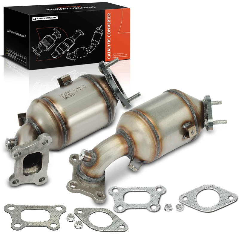 2-PC Catalytic Converter, Front Driver & Passenger, Fit Federal Emissions, A-Premium APCCT515