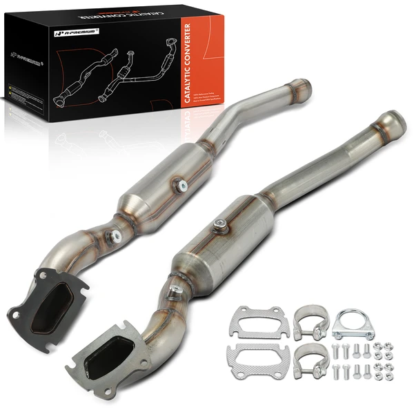 2-PC Catalytic Converter, Driver & Passenger, Fit Federal Emissions, A-Premium APCCT635
