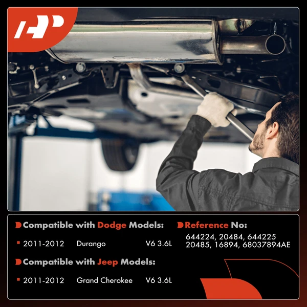 2-PC Catalytic Converter, Driver & Passenger, Fit Federal Emissions, A-Premium APCCT635