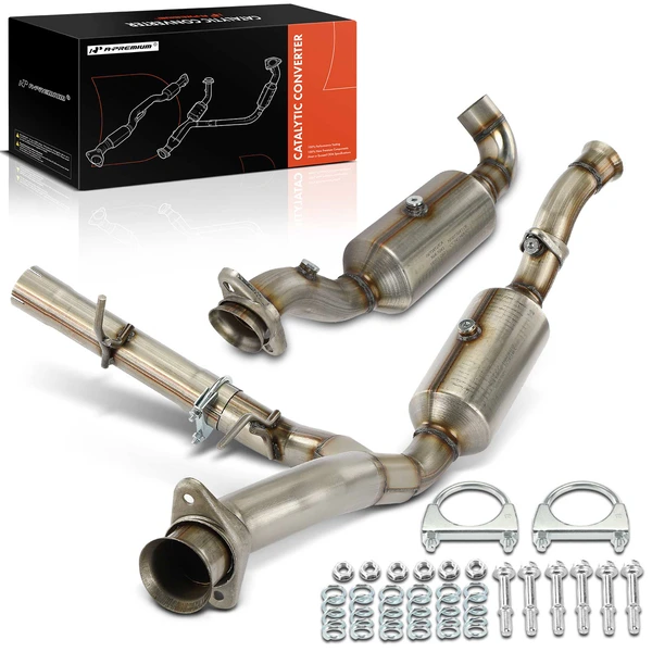 2-PC Catalytic Converter, Driver & Passenger, Fit Federal Emissions, A-Premium APCCT377