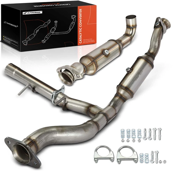 2-PC Catalytic Converter, Driver & Passenger, Fit Federal Emissions, A-Premium APCCT384