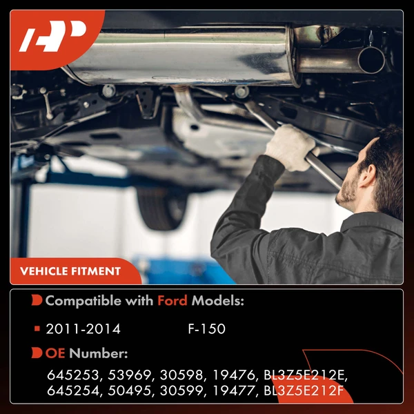 2-PC Catalytic Converter, Driver & Passenger, Fit Federal Emissions, A-Premium APCCT384