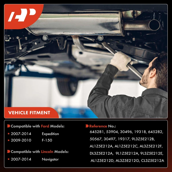 2-PC Catalytic Converter, Driver & Passenger, Fit Federal Emissions, A-Premium APCCT389