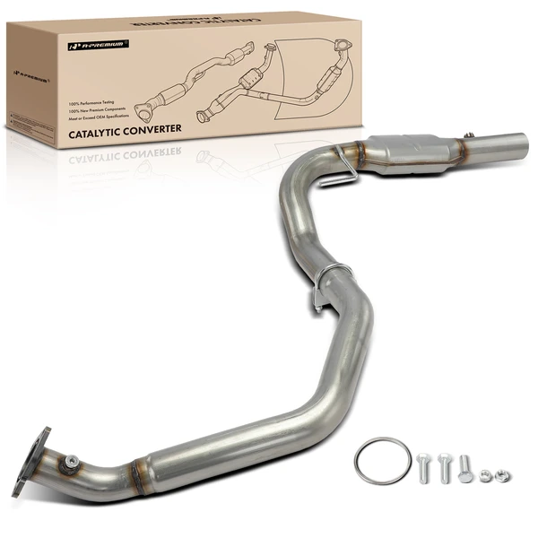 2008-2013 Chevrolet Express 3500 1-PC Catalytic Converter Left Driver Side Fit Federal Emissions A-Premium APCCT647