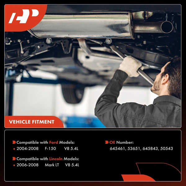 2-PC Catalytic Converter, Driver & Passenger, Fit Federal Emissions, A-Premium APCCT406