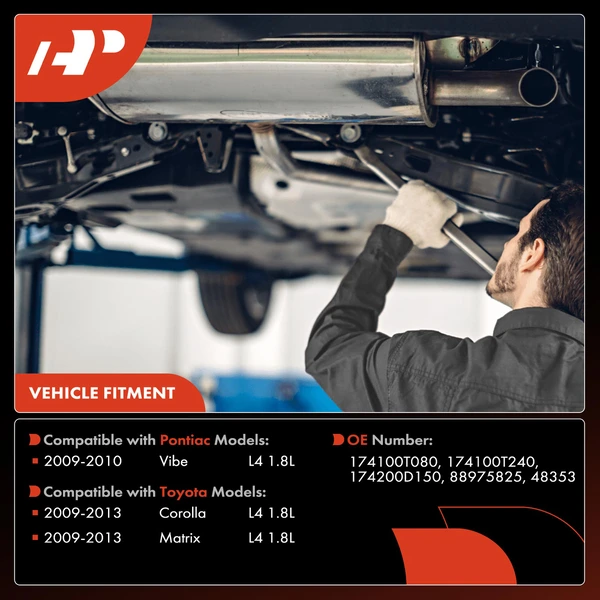 1-PC Catalytic Converter, Front Side, Fit Federal Emissions, A-Premium APCCT413