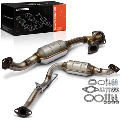2 Pcs Rear Catalytic Converter