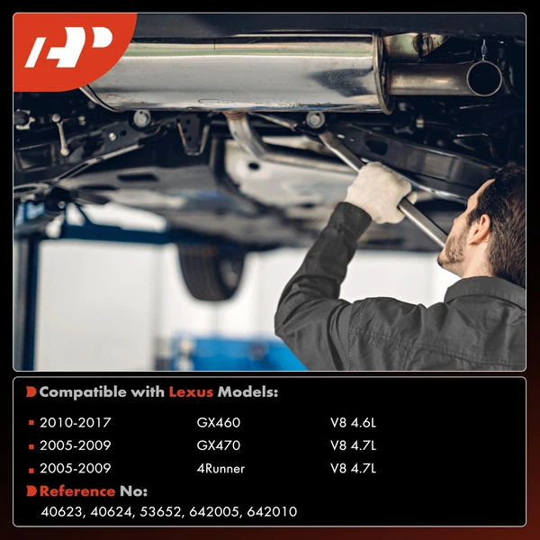 2-PC Catalytic Converter Rear Driver & Passenger Fit Federal Emissions A-Premium APCCT817