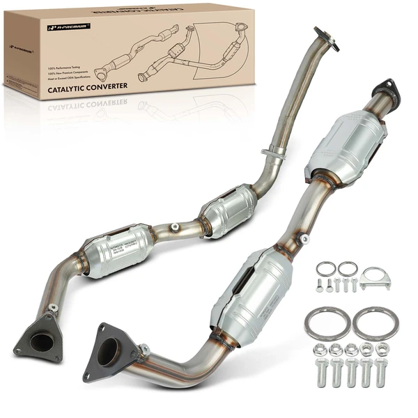 2007-2009 Toyota Tundra 2-PC Catalytic Converter Driver & Passenger Fit Federal Emissions A-Premium APCCT482