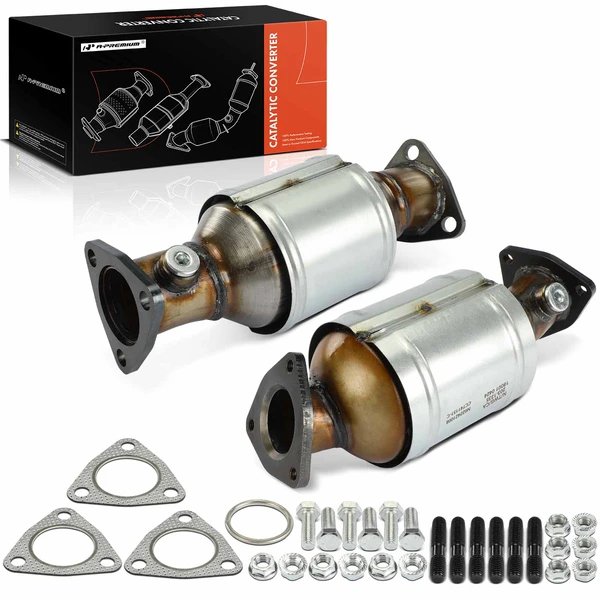 1999-2001 Nissan Frontier 2-PC Catalytic Converter Front Driver & Passenger Fit Federal Emissions A-Premium APCCT570