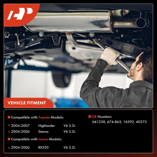 1-PC Catalytic Converter, Front Side, Fit Federal Emissions, A-Premium APCCT247