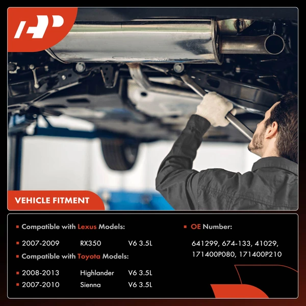 1-PC Catalytic Converter, Front Right Passenger Side, Fit Federal Emissions, A-Premium APCCT252