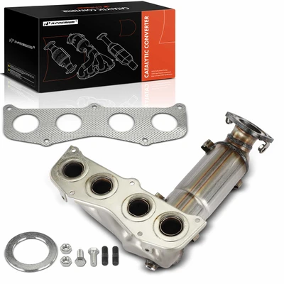Front Catalytic Converter with Exhaust Manifold