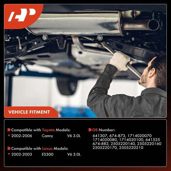 2-PC Catalytic Converter, Front Driver & Passenger, Fit Federal Emissions, A-Premium APCCT257