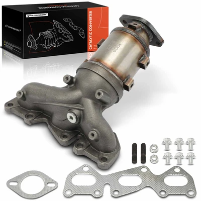 Front Passenger Catalytic Converter with Integrated Exhaust Manifold