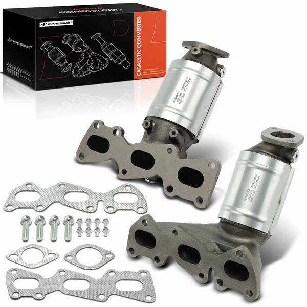 2-PC Catalytic Converter, Front Driver & Passenger, Fit Federal Emissions, A-Premium APCCT486