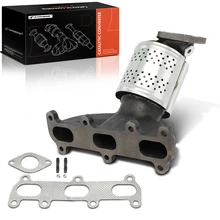 Front Passenger Catalytic Converter with Integrated Exhaust Manifold