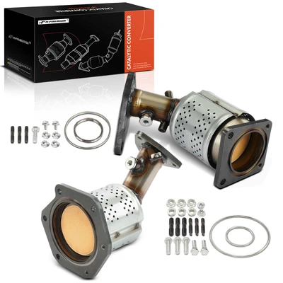 2 Pcs Front Catalytic Converter