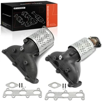 2 Pcs Front Catalytic Converter