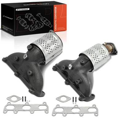 2 Pcs Front Catalytic Converter