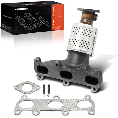 Front Driver Catalytic Converter with Integrated Exhaust Manifold
