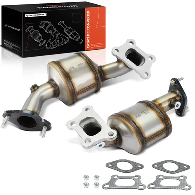 2 Pcs Front & Rear Catalytic Converter