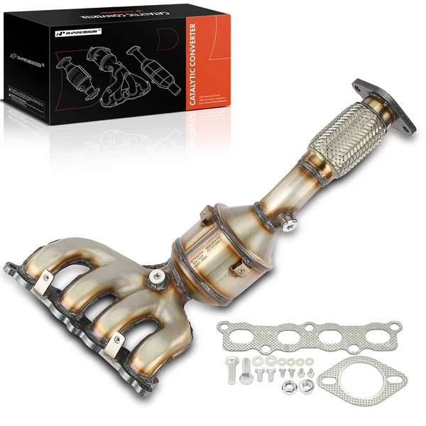 2011-2019 Ford Fiesta 1-PC Catalytic Converter Front Side Fit Federal Emissions A-Premium APCCT275