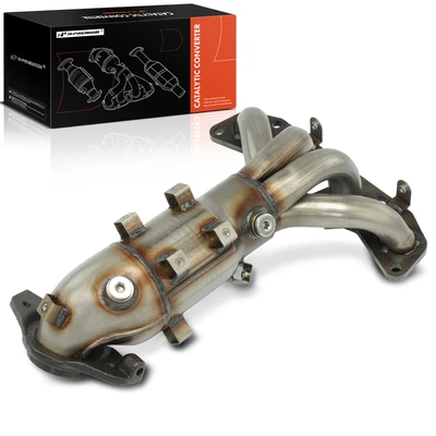 Front Catalytic Converter with Exhaust Manifold