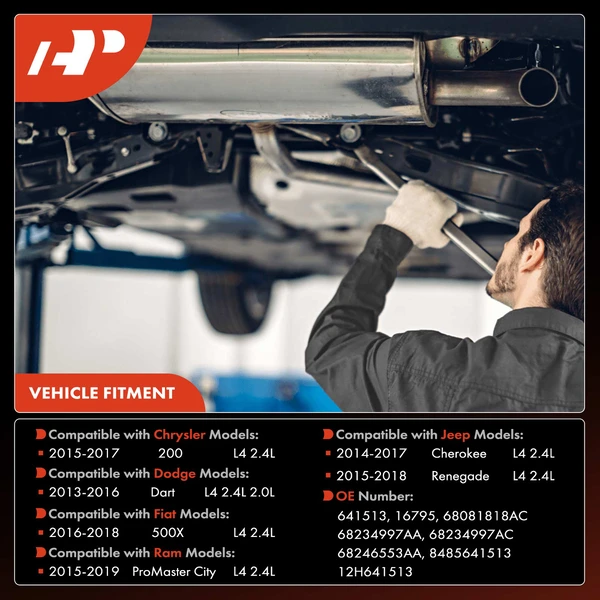 1-PC Catalytic Converter, Front Side, Fit Federal Emissions, A-Premium APCCT280