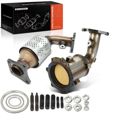 2 Pcs Front Catalytic Converter