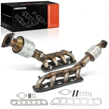 2-PC Catalytic Converter, Front Driver & Passenger, Fit Federal Emissions, A-Premium APCCT291