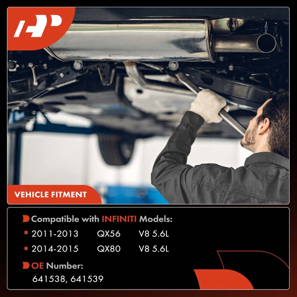 2-PC Catalytic Converter, Front Driver & Passenger, Fit Federal Emissions, A-Premium APCCT291