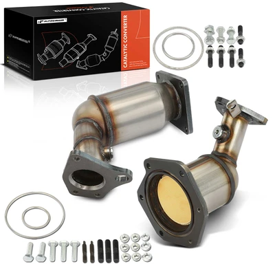 2 Pcs Front Catalytic Converter
