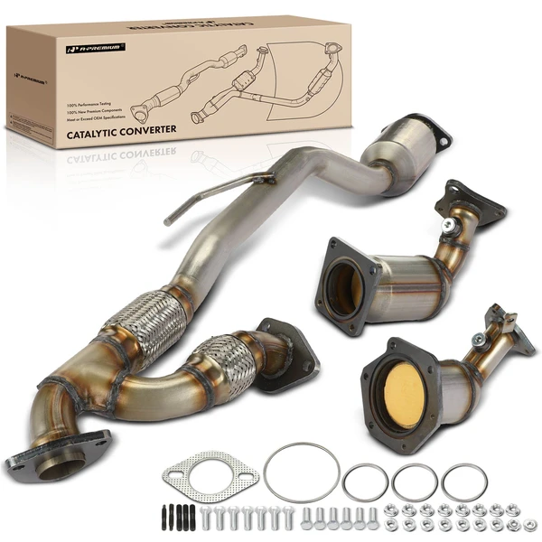 2009-2017 Nissan Murano 3-PC Catalytic Converter Front & Rear Fit Federal Emissions A-Premium APCCT289