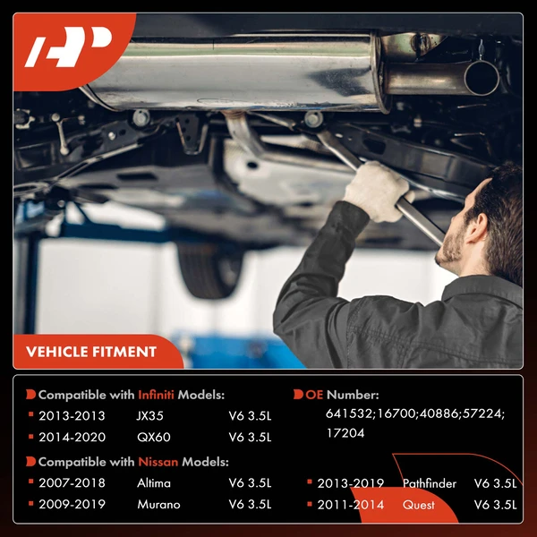 1-PC Catalytic Converter, Front Left Driver Side, Fit Federal Emissions, A-Premium APCCT068