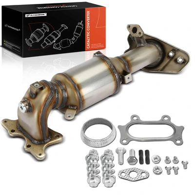 Front Catalytic Converter with Exhaust Manifold