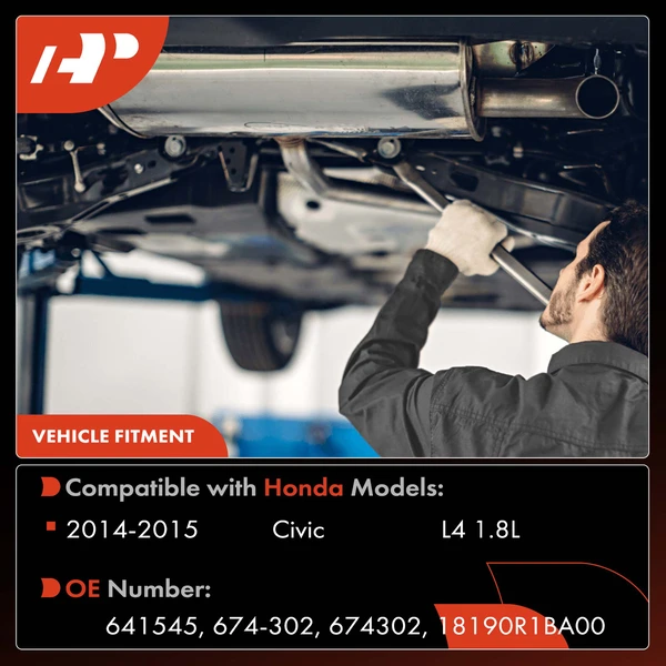 1-PC Catalytic Converter, Front Side, Fit Federal Emissions, A-Premium APCCT294