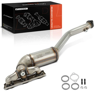 Front Catalytic Converter with Integrated Exhaust Manifold