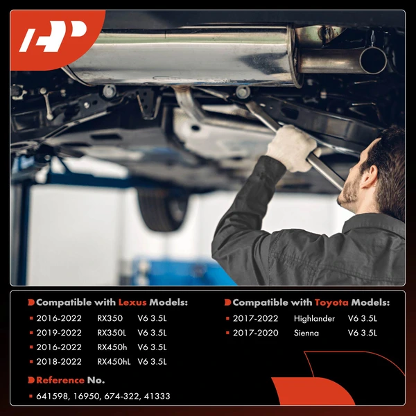 1-PC Catalytic Converter, Front Left Driver Side, Fit Federal Emissions, A-Premium APCCT733